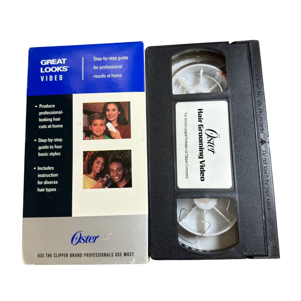 Oster Great Looks Hair Grooming Video VHS Instructional Guide TESTED 1995